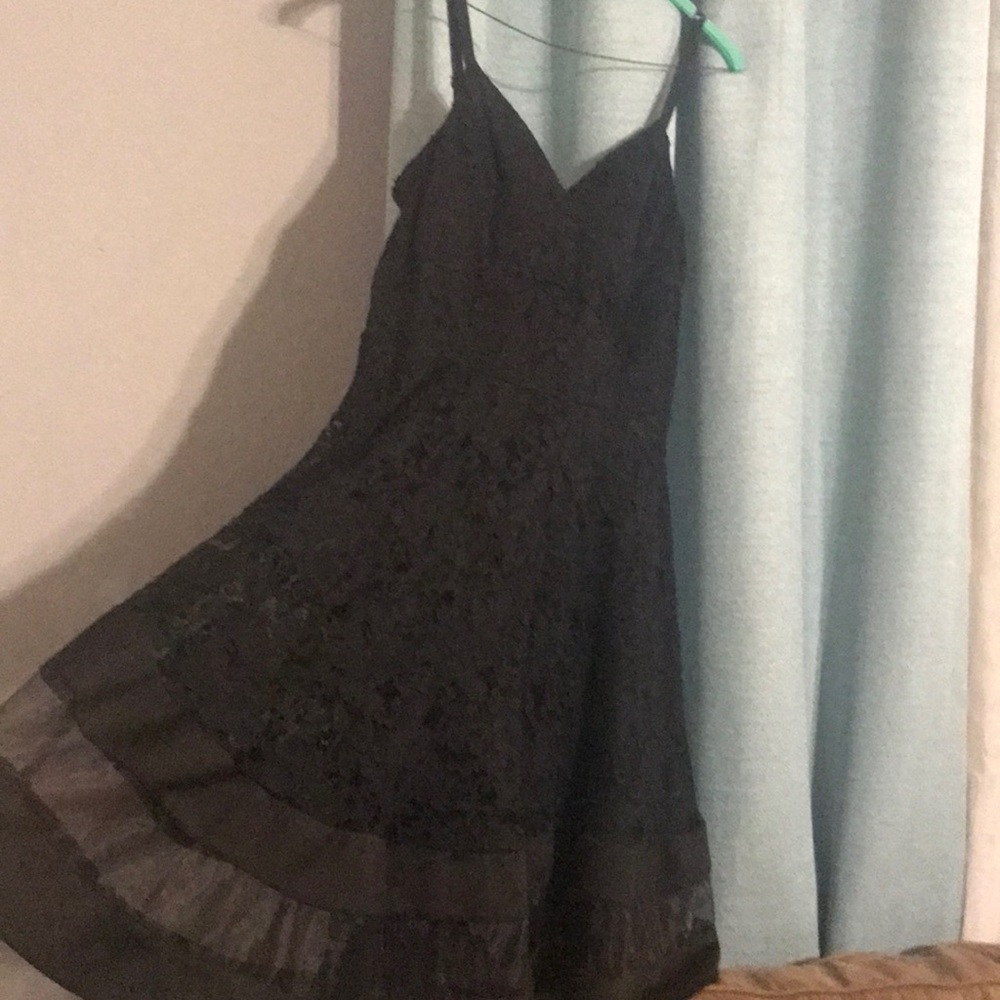 Black lace dress
